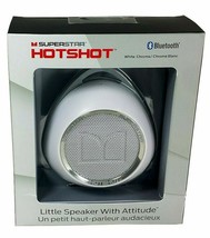 Monster Cable HotShot Superstar Portable Bluetooth Speaker White w/ Carabiner - £14.33 GBP