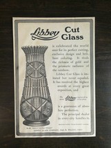 Vintage 1902 Libbey Cut Glass Vase Libbey Glass Company Original Ad - 1021 - £5.22 GBP