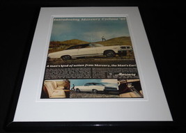 1967 Lincoln Mercury Cyclone 11x14 Framed ORIGINAL Vintage Advertisement - $44.54