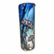 NEW Mushroom Stained Glass Print Stainless Steel 20 Oz Tumbler Hot/Cold ... - £22.64 GBP