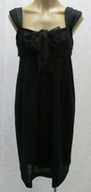 GIAMBATTISTA VALLI Paris Charcoal Gray Silk Linen Knit Dress - size 42 N... - $207.99