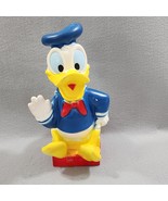 Walt Disney Productions Donald Duck Coin Bank Play Pal Plastics 10&quot; Vintage - $223.14 MXN