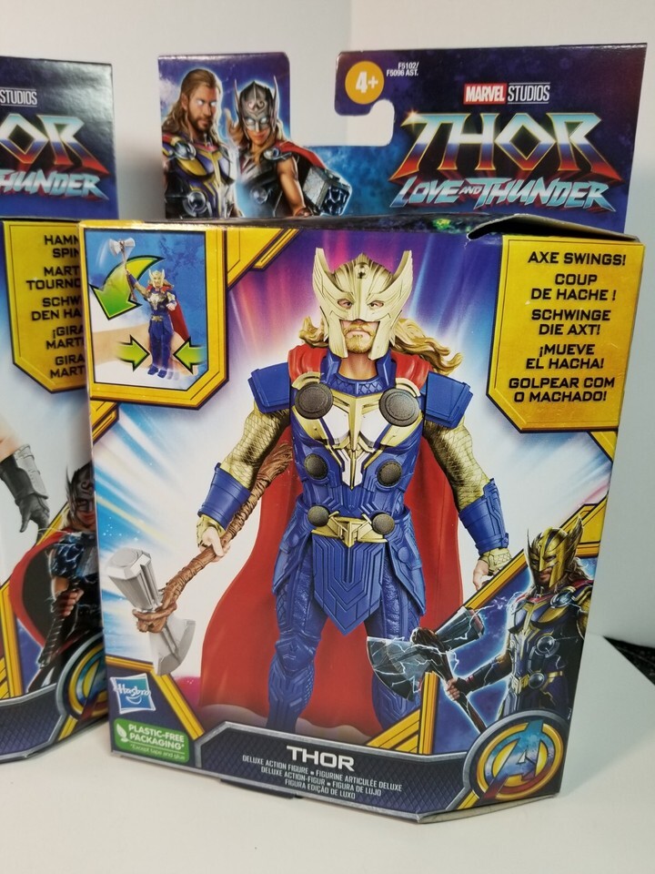 2022 Marvel Mighty Thor Love And Thunder Deluxe 6” Action Figure NEW! - Lot of 3 Item image 4
