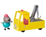 PEPPA PIG Granddad Dog&#39;s Tow Truck Construction Vehicle and Figure Set, ... - £18.79 GBP