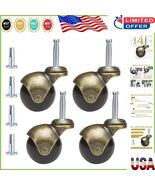 Heavy-Duty 2&quot; Antique Furniture Ball Casters, 360 Degree with Steel Bear... - $473.33 MXN