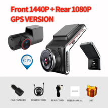 U2000 dash camera 2k front and rear FHD1080p dual Lens dash cam wifi smart - £394.88 GBP