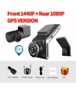 U2000 dash camera 2k front and rear FHD1080p dual Lens dash cam wifi smart - $494.01