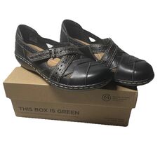 NIB Clarks Ashland Spin Q Black Noir Women's Comfort Shoe Size 6 - $28.49