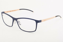 Orgreen RHAPSODY 619 Matte Navy Blue / Sandblasted Gold Titanium Eyeglasses 57mm - £150.67 GBP