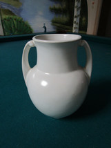 Roseville Ohio Double Handle Vase Pattern &quot;Ivory Earlam Pattern &quot; 6 X 4&quot; [POT2 - £130.60 GBP