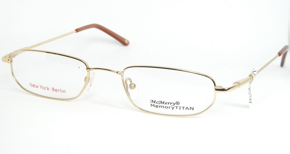 McMerry TT504 Gold Brille Speicher Titan Rahmen 51-21-145mm - $46.07