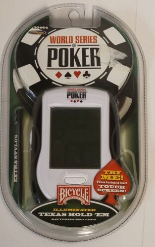 Bicycle World Series of Poker Handheld Game Texas Hold Em Touch Screen New - $17.16