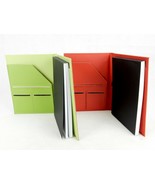 Junior Size Portfolio, 100 Page Pad, Inside Pockets, Red or Green, Sweda... - $8.95