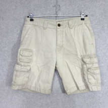 Arizona Jean Co Men&#39;s Cargo Shorts Size 32 Distressed Brown Hiking Fishing Work - £7.78 GBP