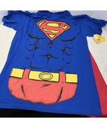 DC Comics Men&#39;s Superman Costume T-shirt With Cape Blue Medium - $36.64 CAD
