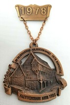 REU &amp; CO HEUBACH Medal 1978 Bammental Half Timbered House Swimming Germany Medal - £13.39 GBP