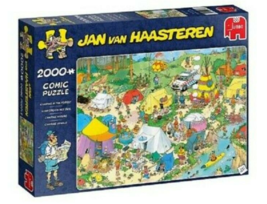 New Jumbo Jan van Haasteren Jigsaw Puzzle 2000 CAMPING IN THE FOREST  - $84.14