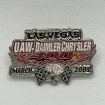 2001 UAW Daimler Chrysler 400 Las Vegas Motor Speedway NASCAR Race Hat Pin - $7.95