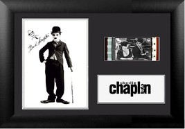 Charlie Chaplin Stunning 35 mm Film Cell Display Framed Signed Charlie C... - $14.58