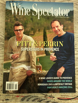 Wine Spectator Issue June 2014. Features Brad Pitt. Used - like new. - £3.90 GBP