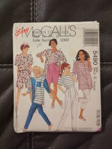 McCALL&#39;S Sewing Pattern #5490 LADIES Shirt Top Pants in 3 Lengths Sizes 10-14 UC - £8.95 GBP
