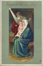 ZAYIX Christmas Holy Family in Manger - Otto Schloss KG Germany 1048 060522SM105 - £9.68 GBP