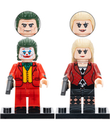 2pcs Harley Quinn and Arthur Fleck Joker Folie Minifigures Minifigs Toy ... - $6.99