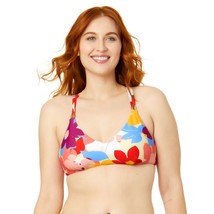 Time and Tru Womens 3X Floral X-Back Bikini Swim Top - £11.68 GBP