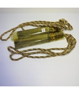 Curtain &amp; Chair Tie Backs Tassels Set Of 2 Gold/Green 25&quot; Spread 10&quot; Tassel - £23.74 GBP