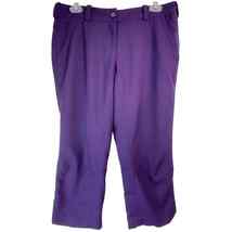 Nike Golf Dri Fit Womens 6 Purple Cropped Pants Tour Performance Pockets - £14.89 GBP