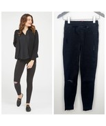SPANX Distressed Ankle Skinny Jeans in Black Size Small Stretchy - $560.00 MXN