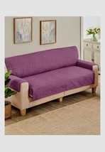 Regent Furniture (Recliner) Cover Quilted Design Plum Approx Size 79&quot; L x 68&quot; W - £6.99 GBP