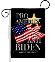 Pro America Anti Biden Garden Flag Political 13 X18.5 Double-Sided House... - $19.97