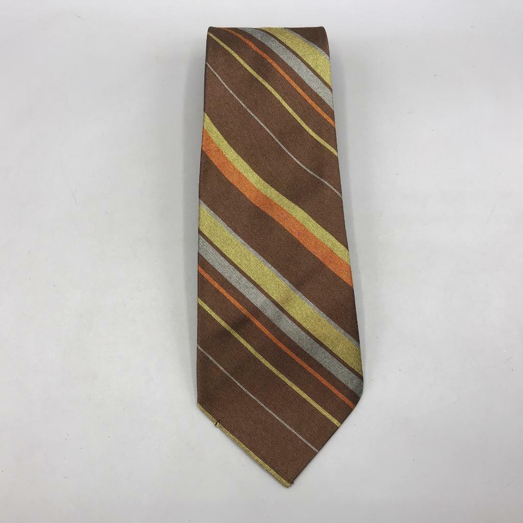 Primary image for Vintage Acetate Tie Necktie Striped Classic 3"