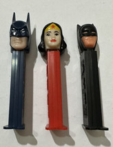Vintage DC Pez Dispensers 2 Batman 1 Wonder Woman Slovenia - $12.64