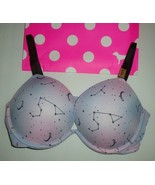 Victoria&#39;s Secret &quot;Pink&quot; Everywhere Super PU Bra Pink Cloud Constellatio... - £33.47 GBP