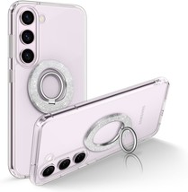 Bundle Compatible with Samsung Galaxy S23 Case Clear Magnetic Phone Ring... - $72.08