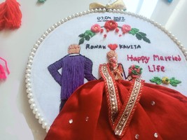 Personalized Embroidery Hoop Wedding Hoop, Handmade gift, Wedding gifts,Handmade - £55.94 GBP