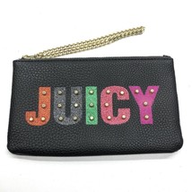 Juicy Couture Wallet Wristlet with Zipper And Gold Chain Colorful Studde... - $18.00