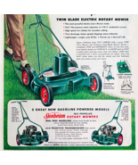 1956 Sunbeam Twin Blade Rotary Mower Advertisement Vintage Lawnmower DWYY5 - $29.99