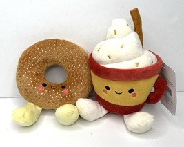 Hallmark Better Together Doughnut and Latte Magnetic Plush Set New with Tag - $19.65