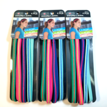 Lot of 3 Scunci No-Slip Grip Hair Bands #39545-A Everyday &amp; Active Wear ... - £11.72 GBP