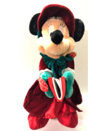 Disney Minnie Mouse Christmas 19&quot; Victorian Caroler Plush - $33.94 CAD