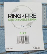 Ring Of Fire RBB0932 Smoke Blue Wash Jeans Slim 8 Sustainable Denim image 10