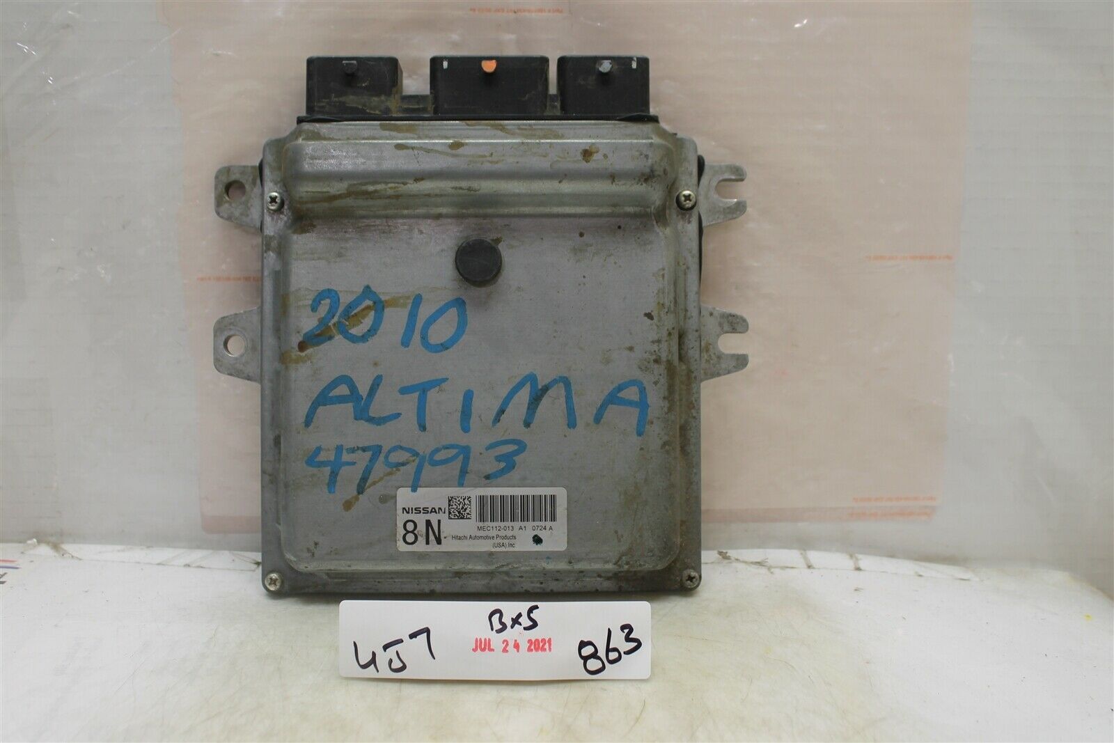 Primary image for 2010 Nissan Altima 2.5L Engine Control Unit ECU MEC112013A1 Module 863 4J7-B5