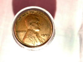 1945 P Lincoln Wheat Cent Roll 50 Coins Very Good To Fine Condition - £3.92 GBP
