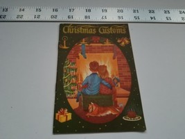 1951 Christmas Customs Booklet Maine Savings Bank Ad Portland ME Home Treasure - £15.12 GBP