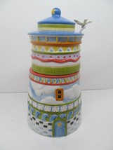 Debbie Mumms Crazy For Cookies 10 1/2&quot;T  Celestial Sea Cookie Jar Excell... - £30.81 GBP