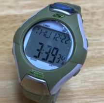 Skecher Go Walk Mens Silver Green Digital Quartz Alarm Chrono Watch~New Battery - £13.44 GBP