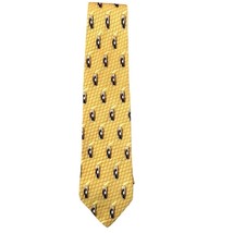 J Z Richards Caplans Mens Tie Gold Blue Geometric 100% Silk Business Nec... - $19.99